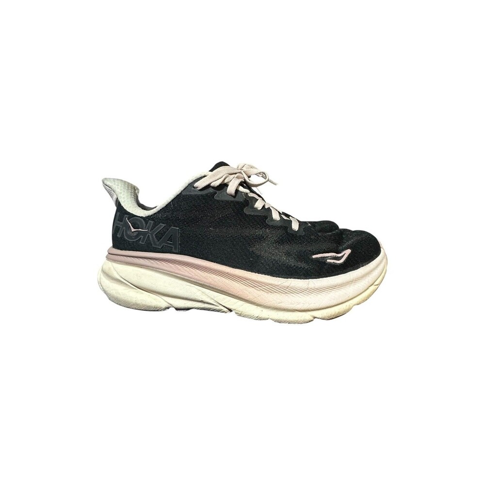 Hoka One One Clifton 9 Black/Pink Running Shoes Women’s US 7 B 1127896 Comfy